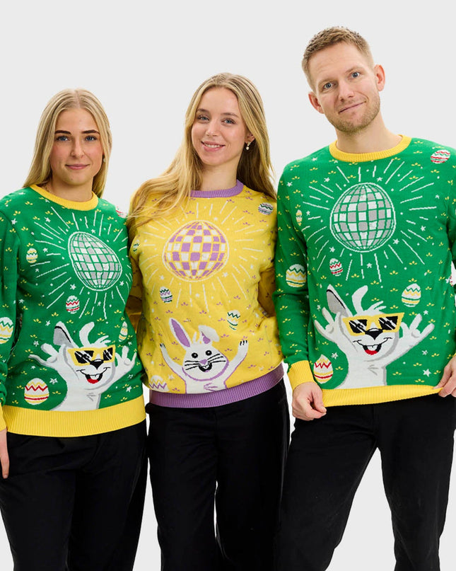 Disco Easter Sweater Green for Women