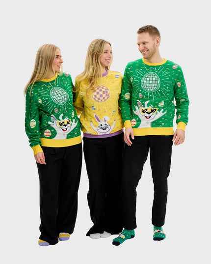 Disco Easter Sweater Green for Women