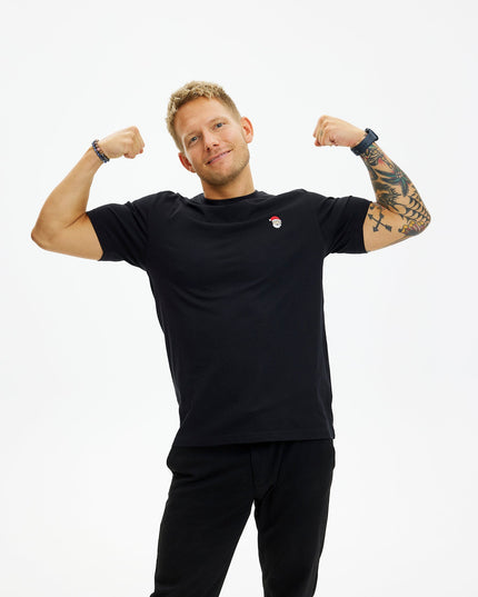 Black Santa Claus T-shirt for Men