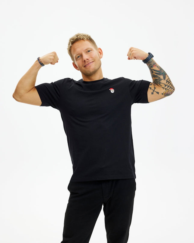 Black Santa Claus T-shirt for Men