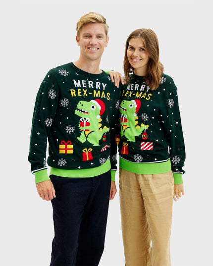 Cute Dino Christmas Sweater for Women