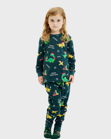 Dino Christmas Pajamas for Kids - Family Holiday Fun