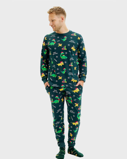 Dino Christmas Pajamas for Men