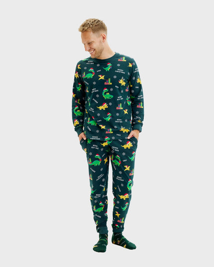 Dino Christmas Pajamas for Men