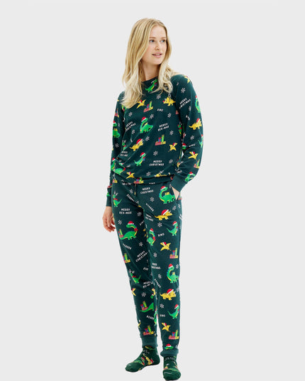 Dino Christmas Pajamas for Women