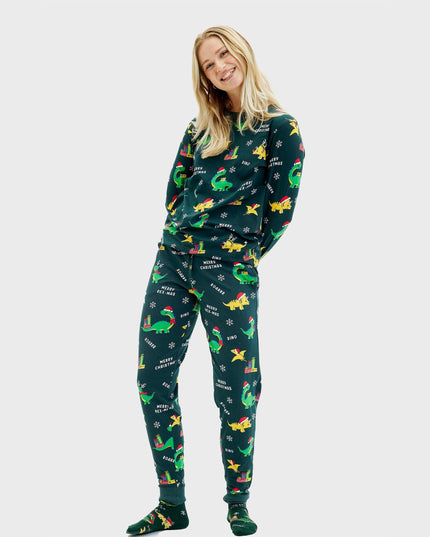 Dino Christmas Pajamas for Women