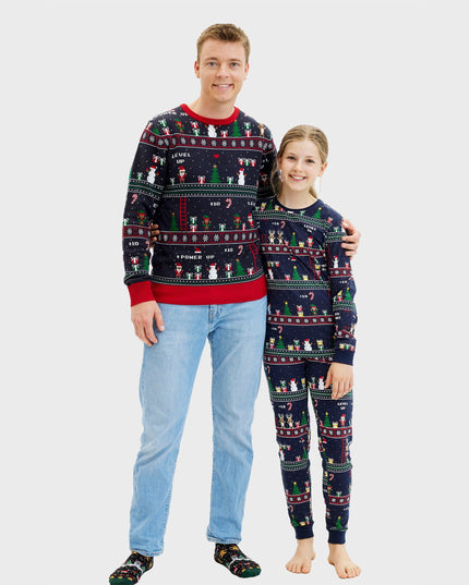 Vintage Gamer Christmas Pajamas for Men