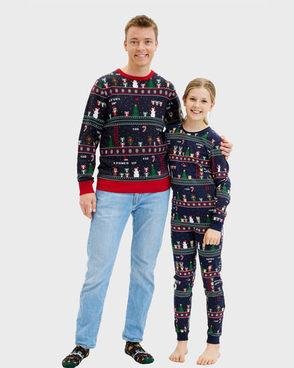 Vintage Gamer Christmas Pajamas for Men