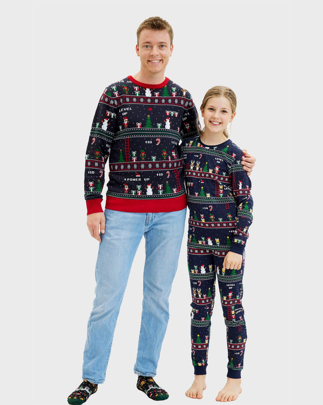 Vintage Gamer Christmas Pajamas for Women