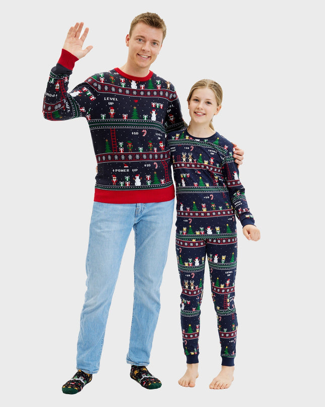 Vintage Gamer Christmas Sweater for Men