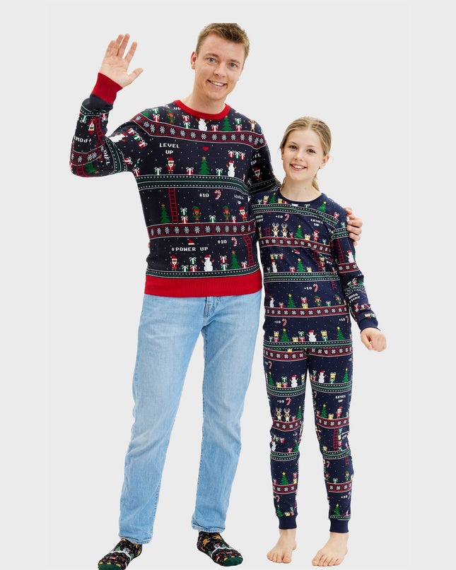 Vintage Gamer Christmas Sweater for Women