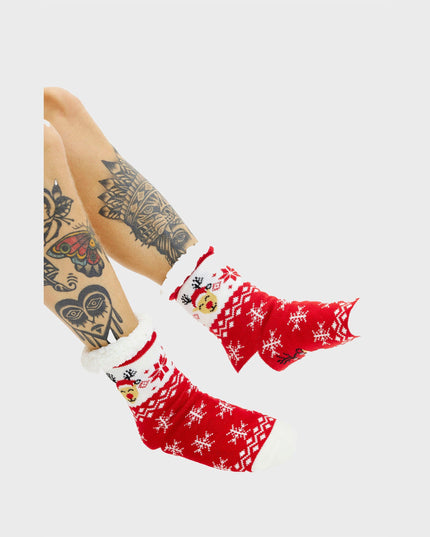 Elegant Reindeer Christmas Socks