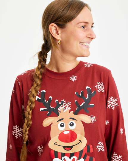 Family Christmas Pajamas with Love for Rudolph