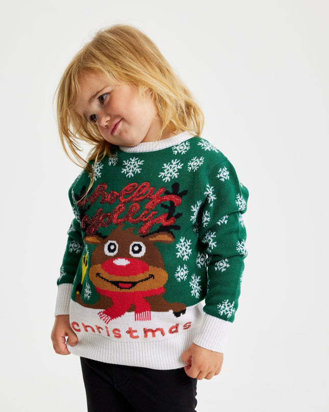 Holly Jolly Christmas Sweater for Kids