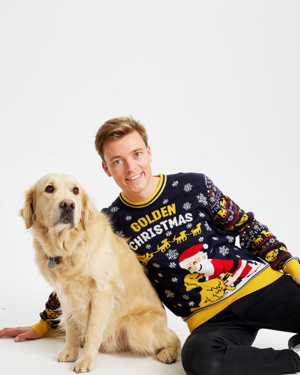 Golden Christmas Sweater for Men