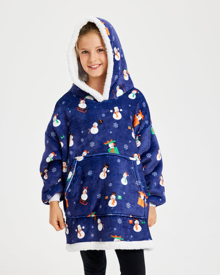 Dreamhoodie Snowman in Blue for Kids