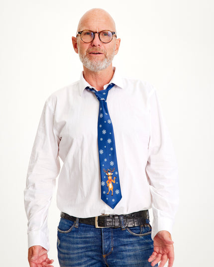 Rudolf Christmas Tie for Men