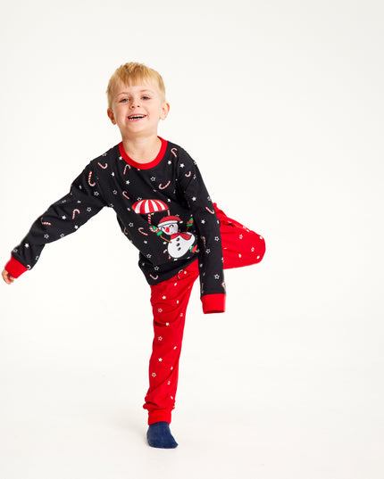 Flying Snowman Pajamas for Kids