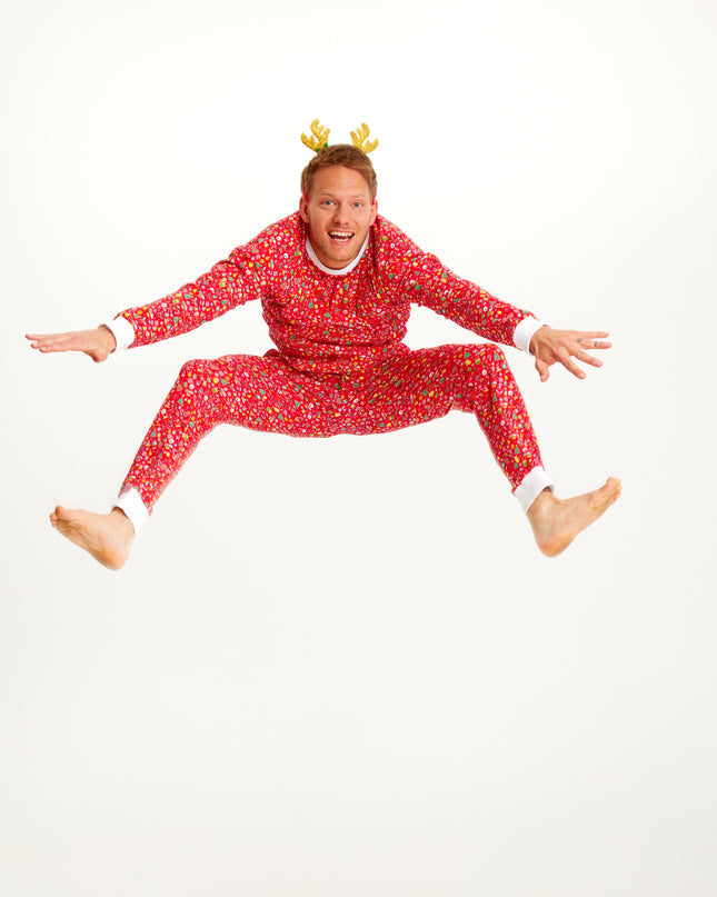 Crazy Red Christmas Pajamas for Men