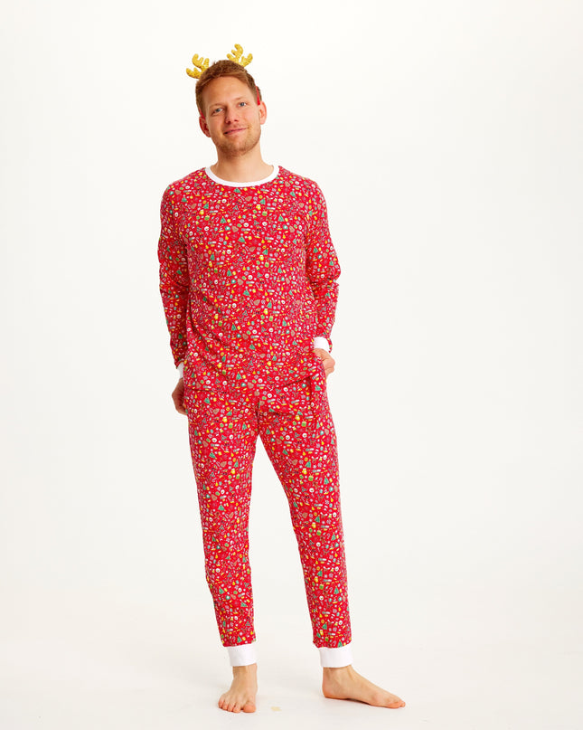 Crazy Red Christmas Pajamas for Men