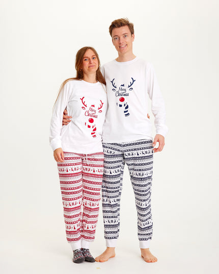 Cute Blue Christmas Pajamas for Women
