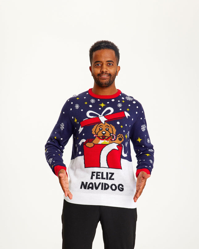 Feliz Navidog Christmas Sweater for Men