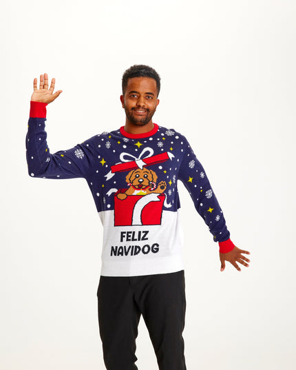 Feliz Navidog Christmas Sweater for Men