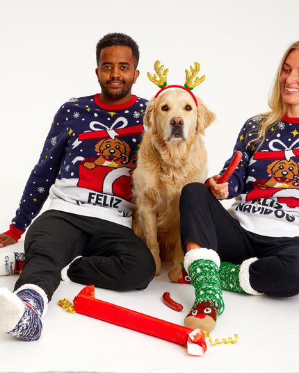 Feliz Navidog Christmas Sweater for Men