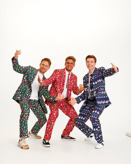 Awesome Navy Christmas Suit