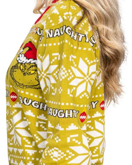 Naughty Grinch Ugly Christmas Sweater