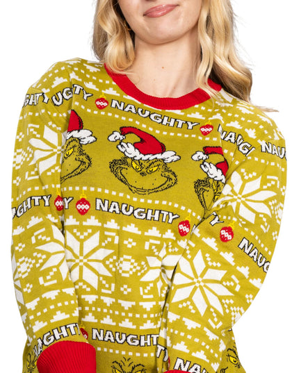 Naughty Grinch Ugly Christmas Sweater