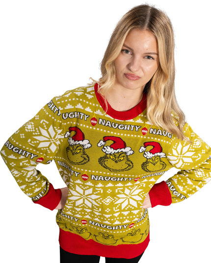 Naughty Grinch Ugly Christmas Sweater
