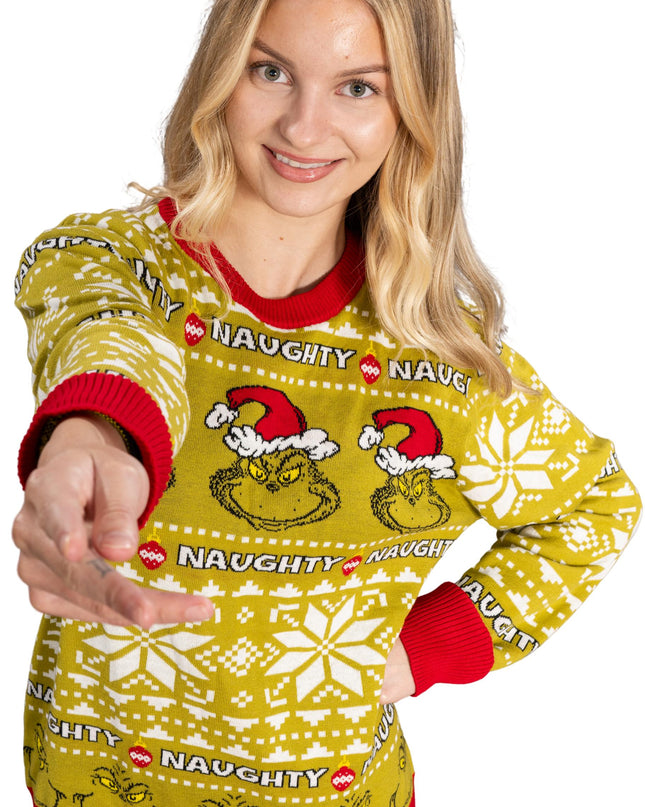 Naughty Grinch Ugly Christmas Sweater
