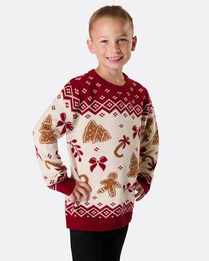 Kids' Gingerbread Christmas Sweater