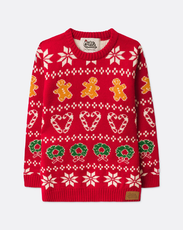 Family Red Christmas Sweater for Kids
