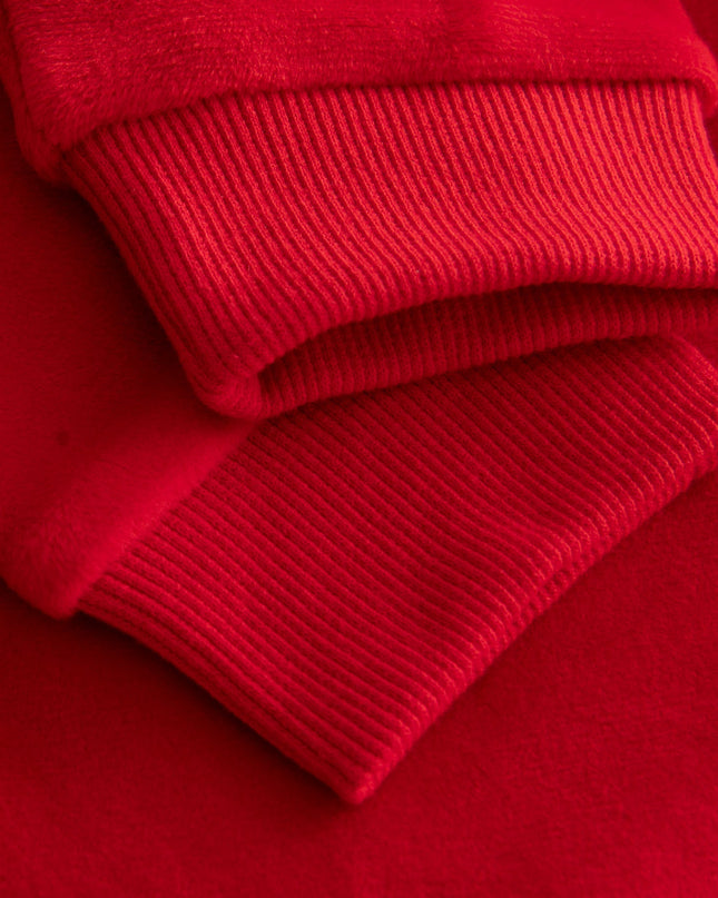 Kids' Red Reindeer Christmas Sweater