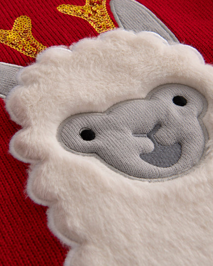 Kids' Lama Christmas Swater