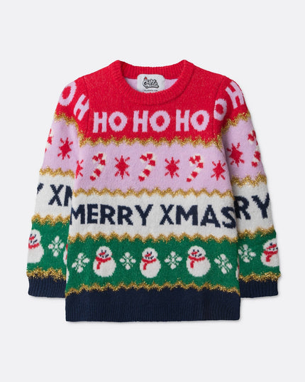 Kids' Striped Christmas Sweater for Festive Style