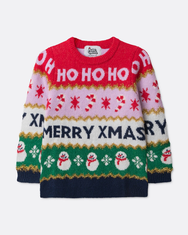 Kids' Striped Christmas Sweater for Festive Style