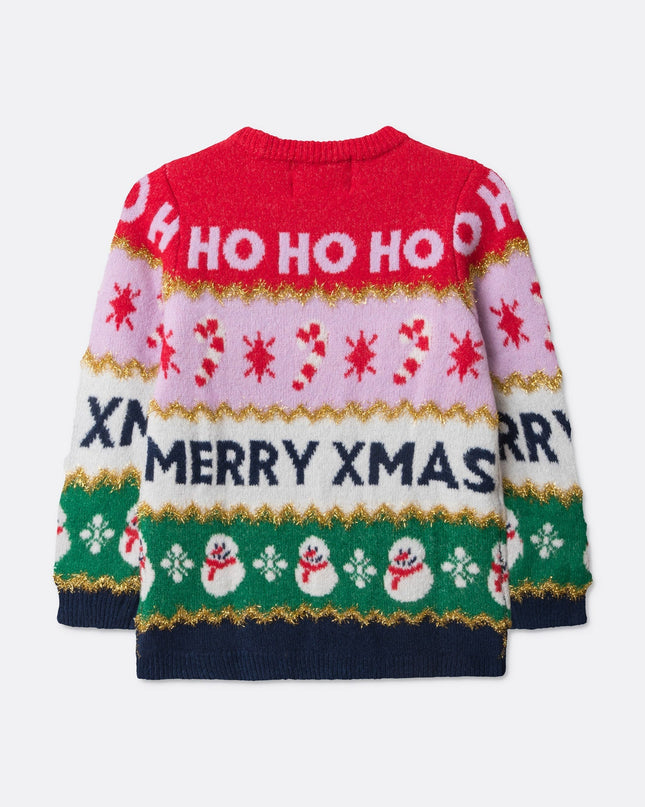 Kids' Striped Christmas Sweater for Festive Style