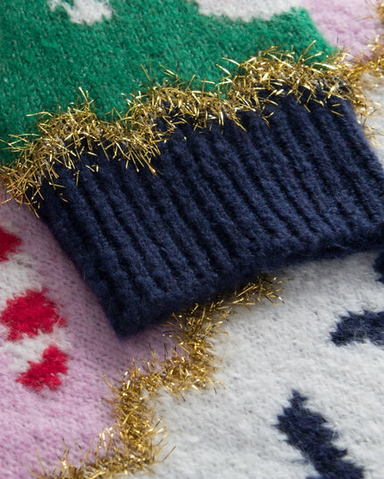 Kids' Striped Christmas Sweater for Festive Style