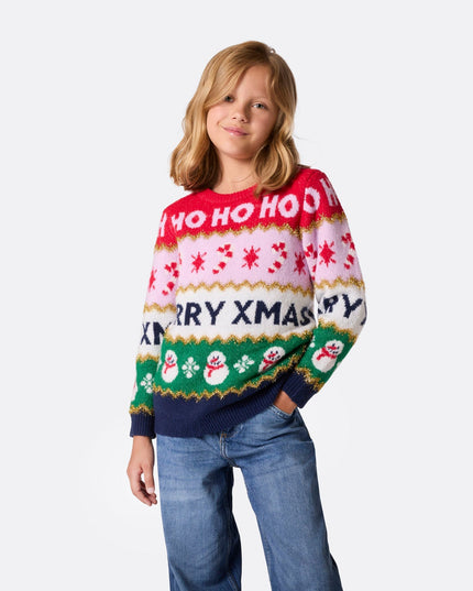 Kids' Striped Christmas Sweater