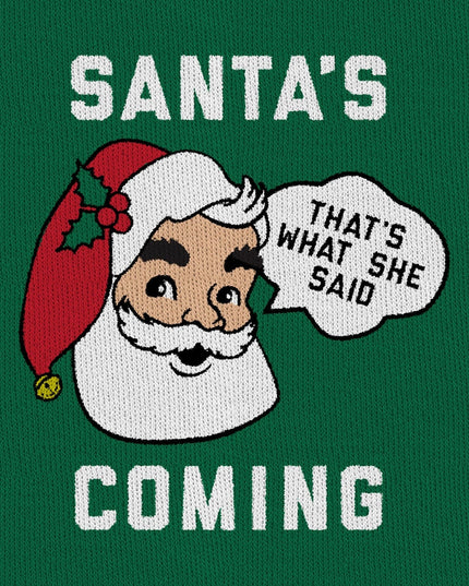 Men's Santa's Coming Big and Tall Ugly Christmas Sweater