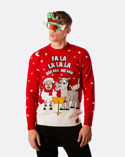 Men's Baa Baa Christmas Sweater for Holiday Cheer