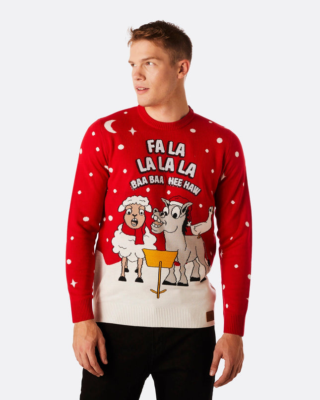 Men's Baa Baa Christmas Sweater for Holiday Cheer
