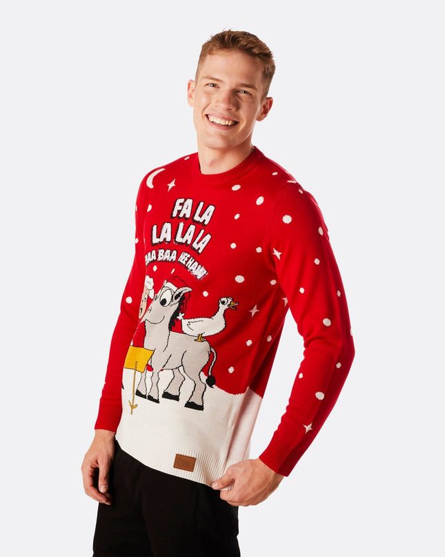 Men's Baa Baa Christmas Sweater for Holiday Cheer