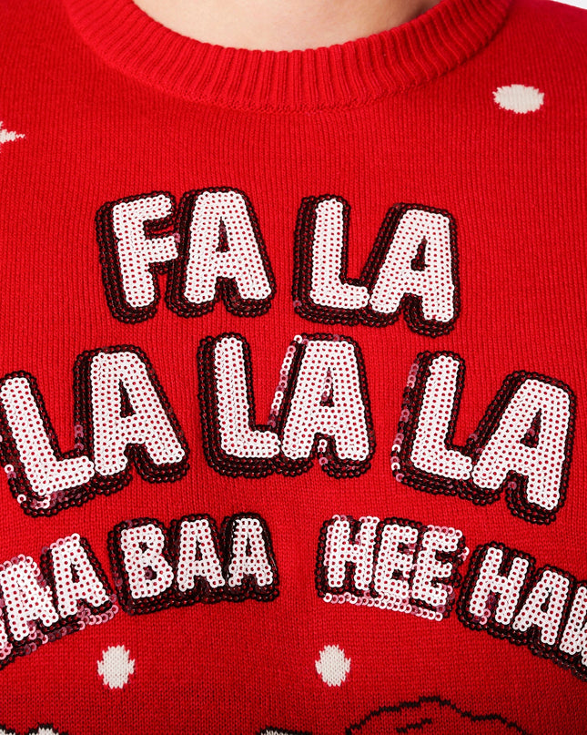 Women's Baa Baa Christmas Sweater for Cute Charm
