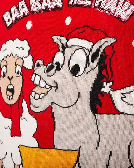 Men's Baa Baa Christmas Sweater for Holiday Cheer