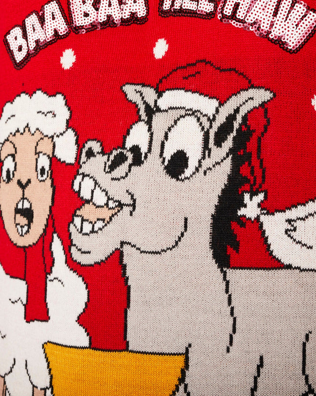 Men's Baa Baa Christmas Sweater for Holiday Cheer