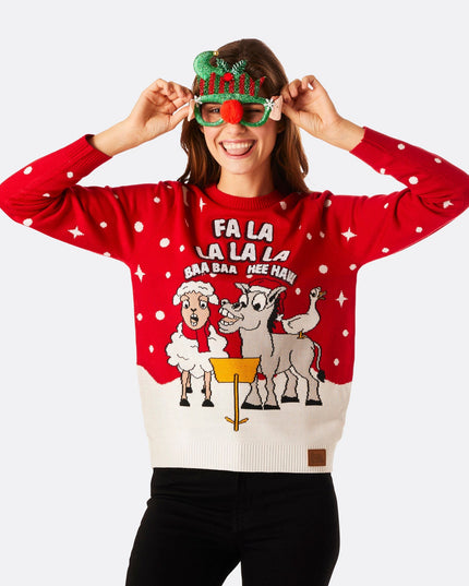 Women's Baa Baa Christmas Sweater for Cute Charm